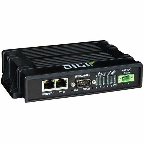 Digi IX20 Wi-Fi 5 IEEE 802.11a/b/g/n/ac 2 SIM Cellular, Ethernet Modem/Wireless Router - 4G - LTE, LTE Cat 4 - Dual Band -