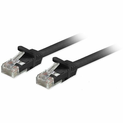 Comprehensive Cat6a Unshielded (UTP) Snagless Ethernet Patch Cable Black 7ft - 7 ft Category 6a Network Cable for Network 