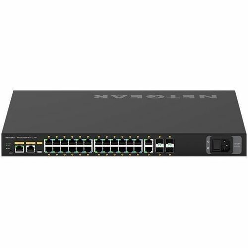 Netgear AV Line M4250 M4250-26G4F-PoE+ 26 Ports Manageable Ethernet Switch - Gigabit Ethernet, 10 Gigabit Ethernet - 10/10