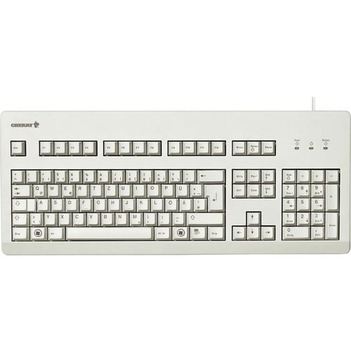 Tastiera CHERRY G80-3000Cavo Connettività - USB Interfaccia - Inglese (US) - Grigio chiaro - Meccanico Keyswitch - 104 Tas