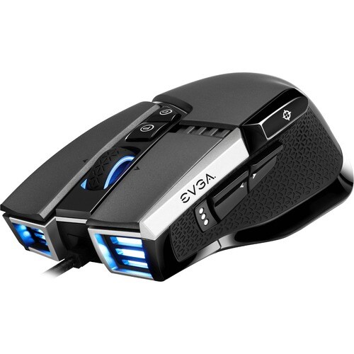 EVGA X17 Gaming Mouse - Optical - Cable - Gray - 16000 dpi - 10 Button(s)