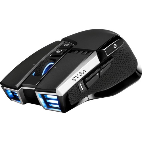 EVGA X20 Gaming Mouse - Optical - Cable/Wireless - Bluetooth - 2.40 GHz - Black - USB - 16000 dpi - 10 Button(s) BLACK CUS