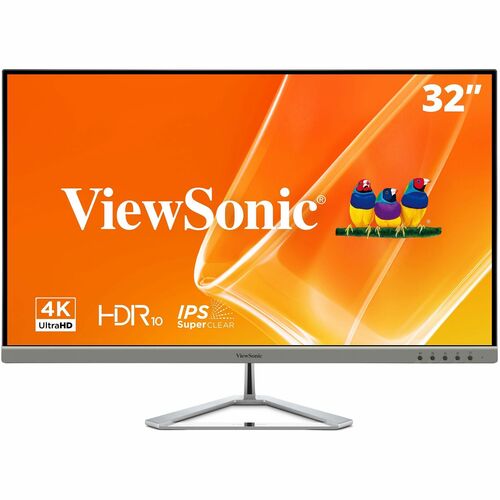 ViewSonic Entertainment VX3276-4K-mhd 32" Class 4K UHD LED Monitor - 16:9 - Silver - 80 cm (31.5") Viewable - Multi-domain