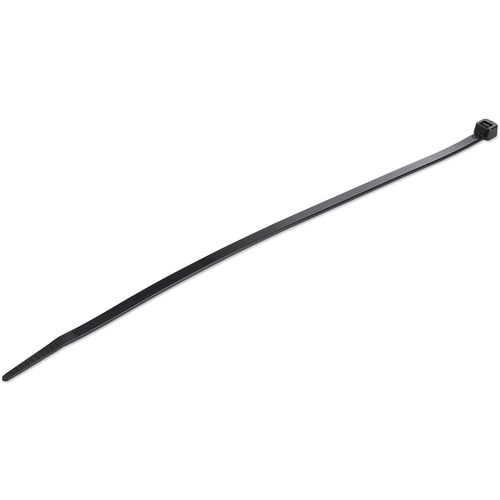 StarTech.com 1000 Pack 10" Cable Ties - Black Extra Large Nylon/Plastic Zip Ties Adjustable Network Cable Wraps UL TAA - C