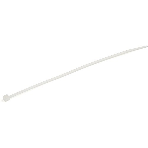 StarTech.com 100 Pack 6" Cable Ties - White Medium Nylon/Plastic Zip Ties Adjustable Network Cable Wraps UL TAA - Cable Ti