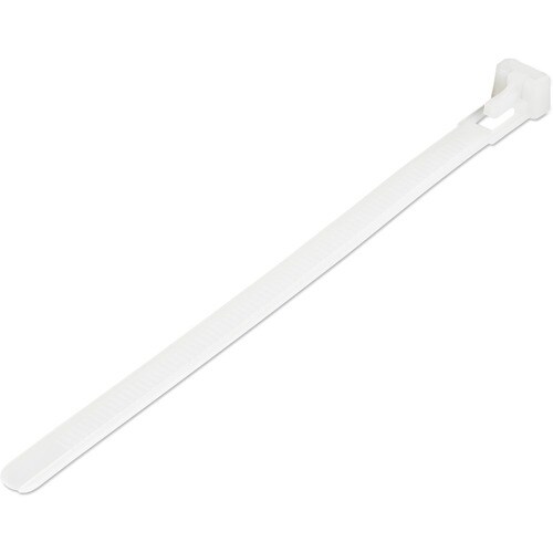 StarTech.com 100 Pack 6" Reusable Cable Ties - White Medium Releasable Nylon/Plastic Zip Ties Resealable Adjustable Networ