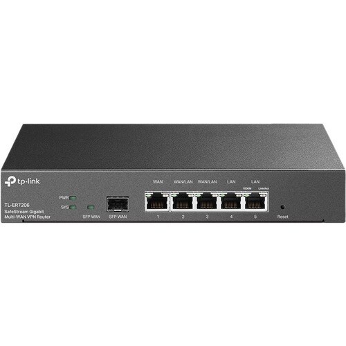 TP-Link Omada ER7206 Ethernet Drahtlos Router - 4 x Netzwerk-Anschluss - 1 x Breitband-Anschluss - Gigabit-Ethernet - VPN 