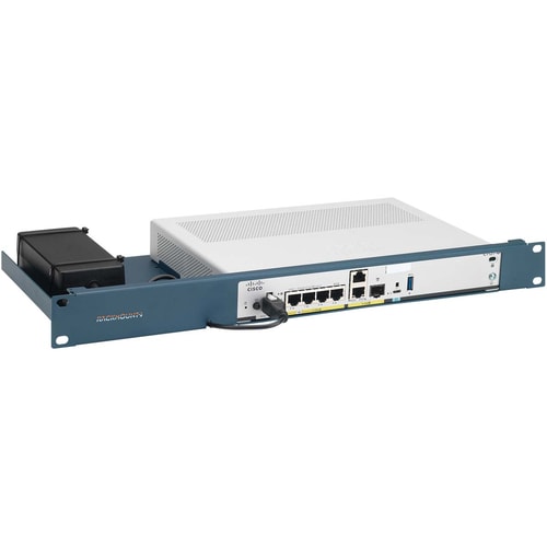 RACKMOUNT.IT Cisrack RM-CI-T10 Rack Shelf for ISR 1000 Series - For LAN Switch, Patch Panel - 1U Rack Height x 19" Rack Wi