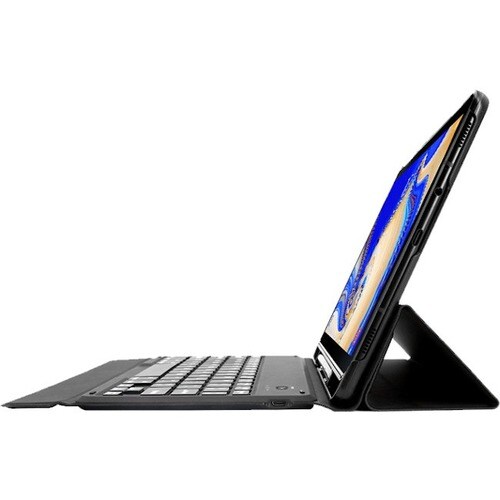 Housse/Clavier TABLETTE STORE TabConnect pour 25,7 cm (10,1") Samsung Galaxy Tab A Tablette - Noir - Acrylonitrile butadiè