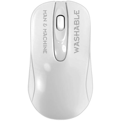 Man & Machine C Mouse Wireless - Optical - Wireless - Radio Frequency - 2.40 GHz - White - USB - 1000 dpi - Scroll Wheel -