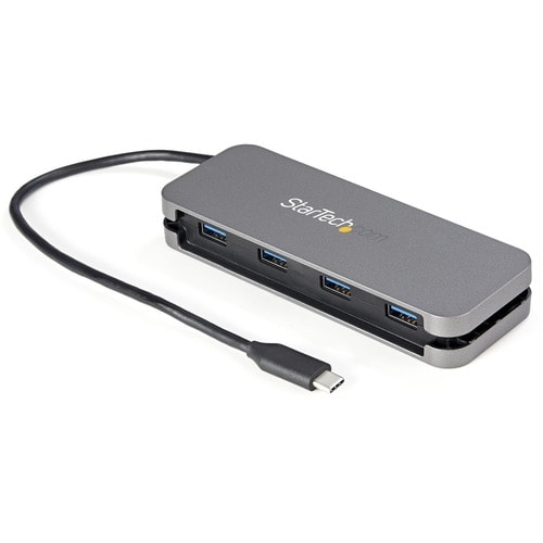 StarTech.com Hub USB-C de 4 Puertos USB-A - USB 3.0 Hub - USB 3.2 Gen 1 (5Gbps) - Alimentado por Bus - con Cable de 28cm/G