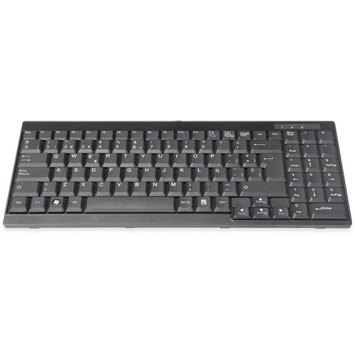 Digitus Tastatur - Kabel Konnektivität - USB Schnittstelle - Spanisch - QWERTY Layout - Schwarz - Windows Taste Hotkey(s) 