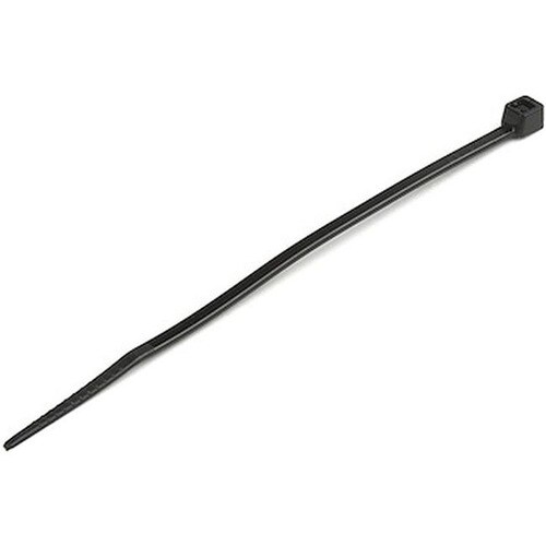 4XEM 100 Pack 6" Reusable Cable Ties - Black Medium Nylon/Plastic Zip Tie - Cable Tie - Black - 75.18 lb Loop Tensile - 6"