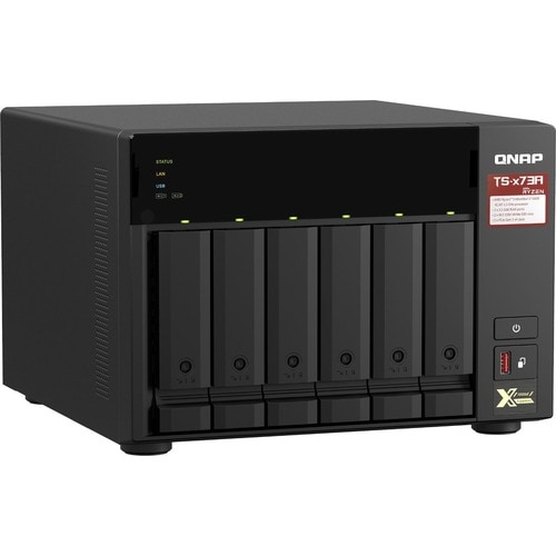 QNAP TS-673A-8G 6 x Total Bays NAS Storage System - 5 GB Flash Memory Capacity - AMD Ryzen V1500B Quad-core (4 Core) 2.20 