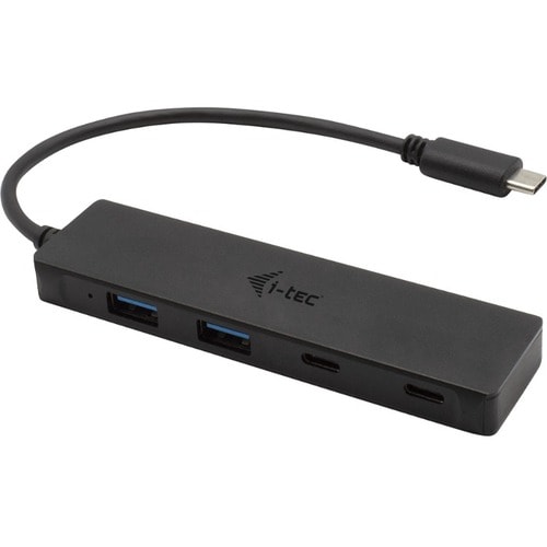 i-tec USB Hub - USB 3.1 Type C - Portable - Black - 4 Total USB Port(s) - 2 USB 3.0 Port(s) - 2 USB 3.1 Port(s) - PC, Mac,
