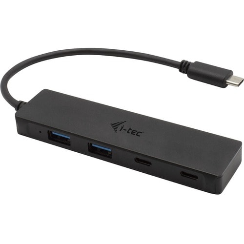 i-tec USB-Hub - USB 3.1 Typ C - Tragbar - Schwarz - 4 Total USB Port(s) - 2 USB 3.0 Port(s) - 2 USB 3.1 Port(s) - PC, Mac,