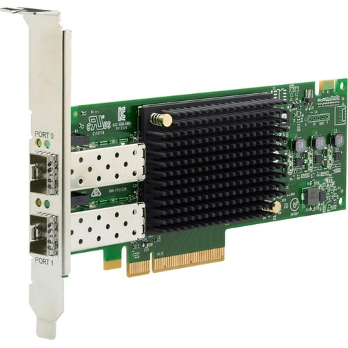 canale fibre Host Bus Adapter HPE SN1610E - Plug-in Card - PCI Express 4.0 - 2 x Total Fibre Channel Port(s) - SFP+ - 32 G
