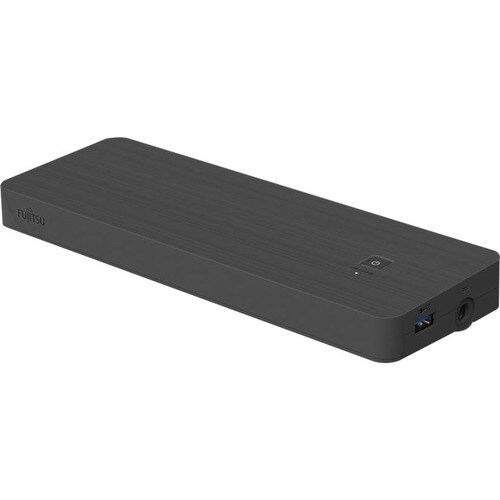 Fujitsu Port-Replikator - Thunderbolt 4 - Schwarz - Kabel - 7 x Gesamtzahl USB-Anschlüsse - Netzwerk (RJ-45) - HDMI - Disp