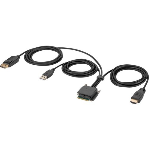 Belkin Cybersecurity and Secure KVM 1.83 m DisplayPort/HDMI/Modular/USB-A KVM Cable - TAA Compliant - Cable for KVM Consol