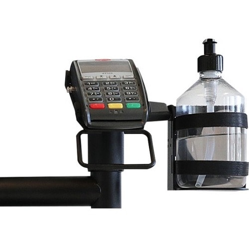SpacePole Wall Mount for Sanitizing Dispenser - Black