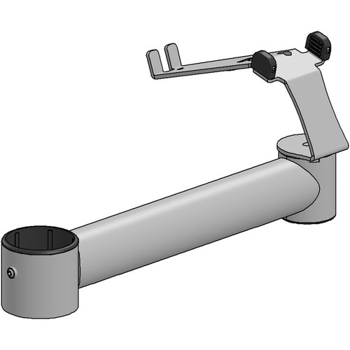 SpacePole Pole Mount for Bar Code Scanner - Black - TAA Compliant