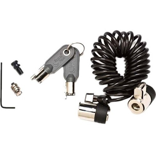 ES ClickSafe Cable Lock For Payment Terminal, Tablet - Single Keyed Lock - Black - Carbon Steel - For Payment Terminal, Ta