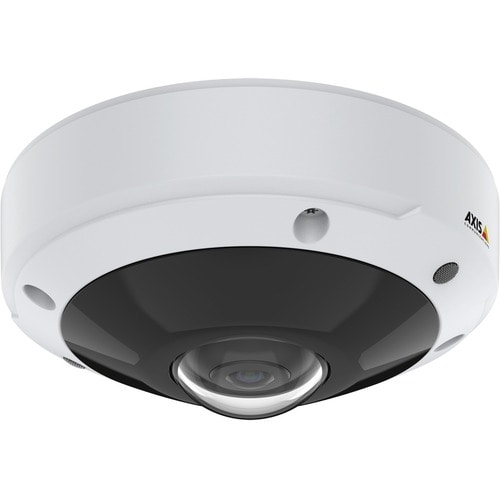 AXIS M3077 6 Megapixel Outdoor Network Camera - Color - Dome - White - 65.62 ft Infrared Night Vision - H.264 (MPEG-4 Part