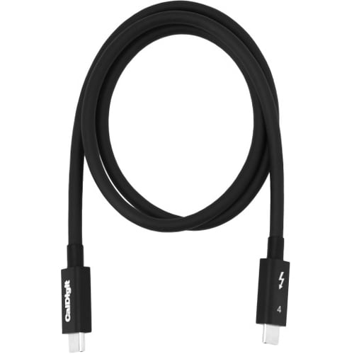 CalDigit Thunderbolt 4 / USB 4 Cable (0.8m) Passive 40Gb/s, 100W, 20V, 5A - 2.62 ft Thunderbolt 4/USB Data Transfer Cable 
