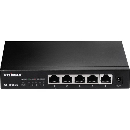 Switch Ethernet Edimax GS-1005BE 5 Porte - 2 Layer supportato - Coppia incrociata - Desktop, Parato montabile