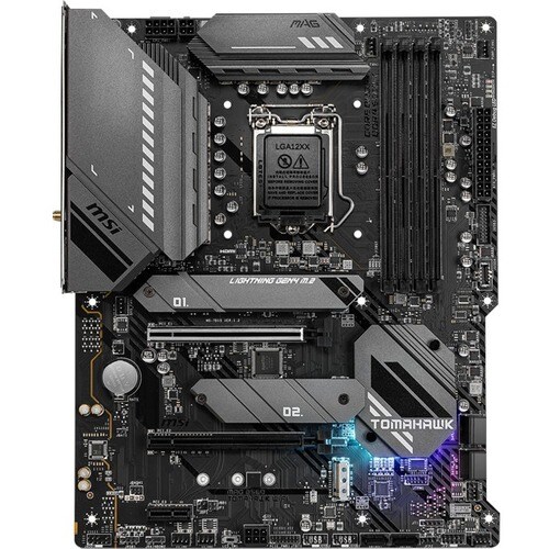 MSI MAG B560 TOMAHAWK WIFI Desktop-Mainboard - Intel Chipsatz - Socket LGA-1200 - Intel-Optane-speicherbereit - ATX - Pent