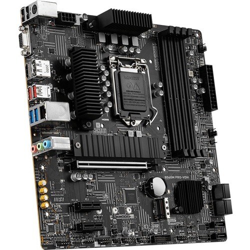 MSI B560M PRO-VDH Desktop-Mainboard - Intel Chipsatz - Socket LGA-1200 - Intel-Optane-speicherbereit - Micro ATX - Core i3