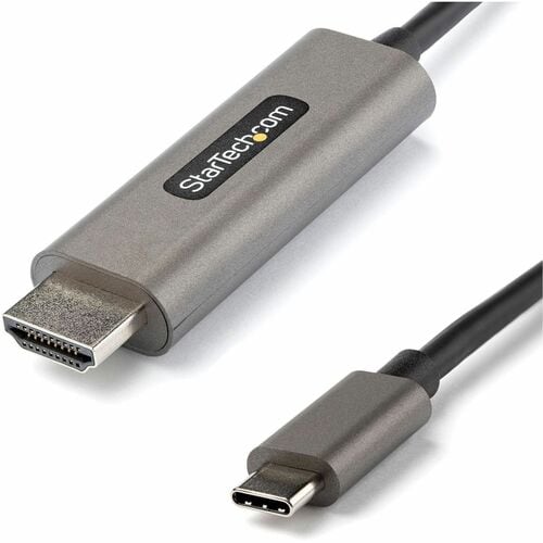 StarTech.com 10ft (3m) USB C to HDMI Cable 4K 60Hz with HDR10, Ultra HD USB Type-C to HDMI 2.0b Video Adapter Cable, DP 1.