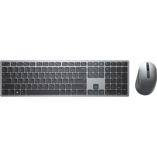 Tastiera e mouse Dell Premier KM7321W - QWERTY - Italiano - USB Wireless Bluetooth/RF - Grigio - USB Wireless Bluetooth/RF