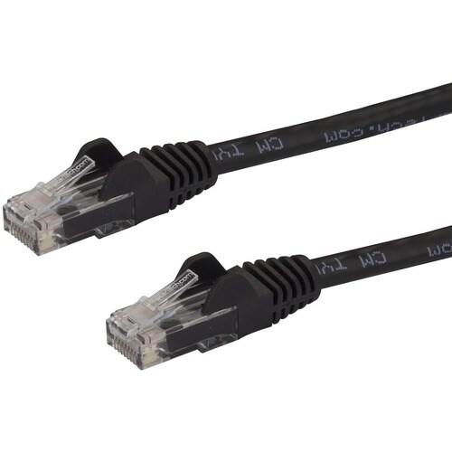 StarTech.com 75ft CAT6 Ethernet Cable - Black Snagless Gigabit - 100W PoE UTP 650MHz Category 6 Patch Cord UL Certified Wi