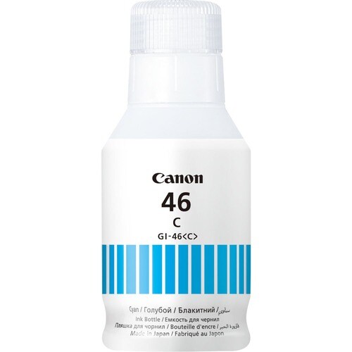 Canon GI-46C Refill Ink Bottle - Cyan - Inkjet - 14000 Pages - 1 Piece