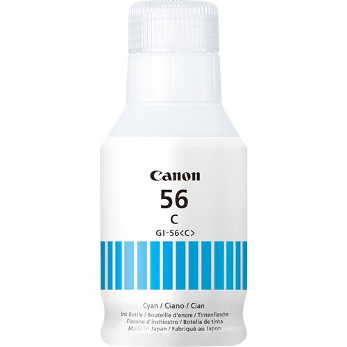 Canon GI-56C Refill Ink Bottle - Cyan - Inkjet - 14000 Pages - 1 Piece