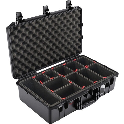 Pelican 1555 Air Case - Internal Dimensions: 23" Length x 12.75" Width x 7.50" Depth - External Dimensions: 24.8" Length x