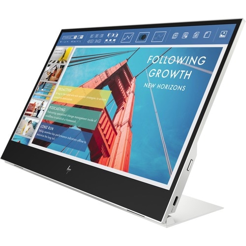 HP E14 G4 14" Class Full HD LCD Monitor - 16:9 - Silver - 35.6 cm (14") Viewable - In-plane Switching (IPS) Technology - 1