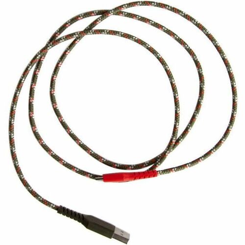 Skullcandy Line+ Braided Charging Cable - 6 ft (1.83 m) Lightning/USB-C Data Transfer Cable - White, Crimson