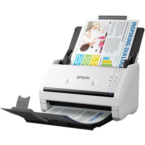 Epson WorkForce DS-530II Sheetfed Scanner - 600 dpi Optical - 30-bit Color - 30-bit Grayscale - 35 ppm (Mono) - 35 ppm (Co