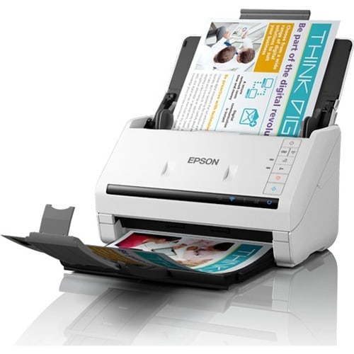 Epson WorkForce DS-570WII Sheetfed Scanner - 600 dpi Optical - 30-bit Color - 30-bit Grayscale - 35 ppm (Mono) - 35 ppm (C