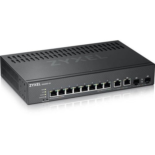 ZYXEL GS2220 GS2220-10 8 Ports Manageable Ethernet Switch - Gigabit Ethernet - 10/100/1000Base-T, 1000Base-X - 4 Layer Sup