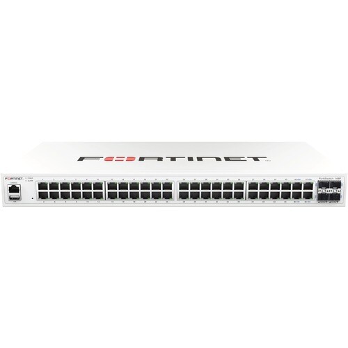 Fortinet FortiSwitch FS-148F Ethernet Switch - 48 Ports - Manageable - Gigabit Ethernet, 10 Gigabit Ethernet - 10/100/1000