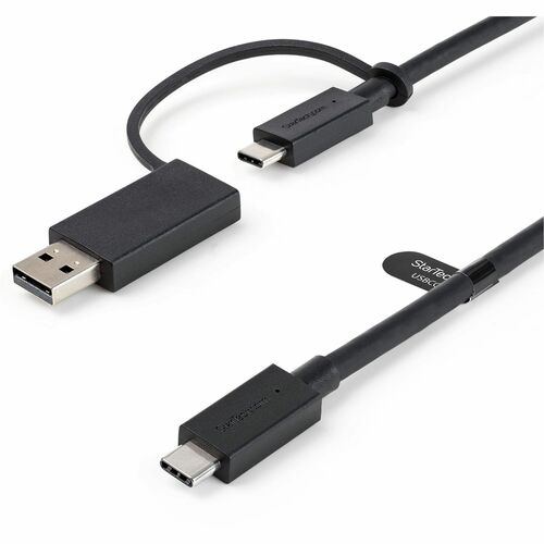 StarTech.com 3ft/1m USB-C Cable with USB-A Adapter Dongle, USB-C to C (10Gbps/PD), USB-A to C (5Gbps), 2-in-1 USB C Cable 