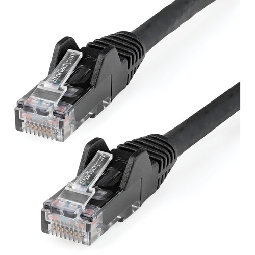 StarTech.com 2m CAT6 Ethernet Cable, LSZH (Low Smoke Zero Halogen), 10 GbE Snagless 100W PoE UTP RJ45 Black CAT 6 Network 
