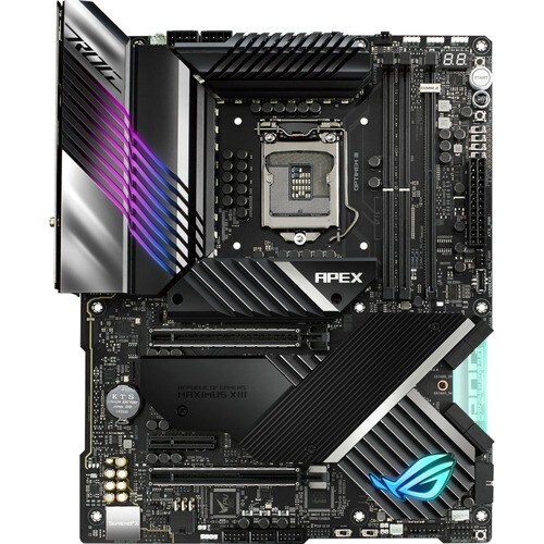 Asus ROG MAXIMUS XIII APEX Desktop Motherboard - Intel Z590 Chipset - Socket LGA-1200 - Intel Optane Memory Ready - ATX - 