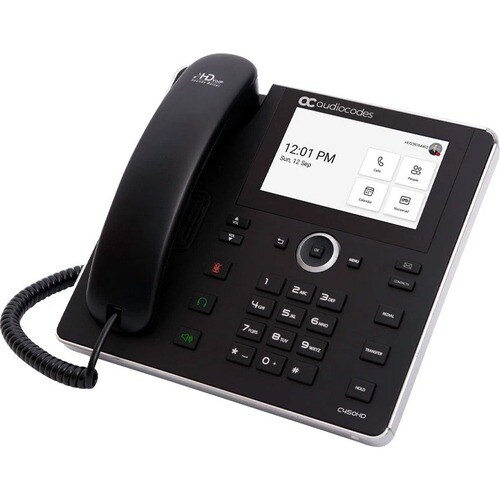 AudioCodes C450HD IP Phone - Corded - Cordless - Wi-Fi, Bluetooth - Wall Mountable - Black - VoIP - IEEE 802.11b/g/n - 2 x