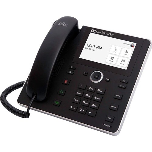 AudioCodes C450HD IP Phone - Corded - Cordless - Wi-Fi, Bluetooth - Wall Mountable - Black - VoIP - IEEE 802.11b/g/n - 2 x
