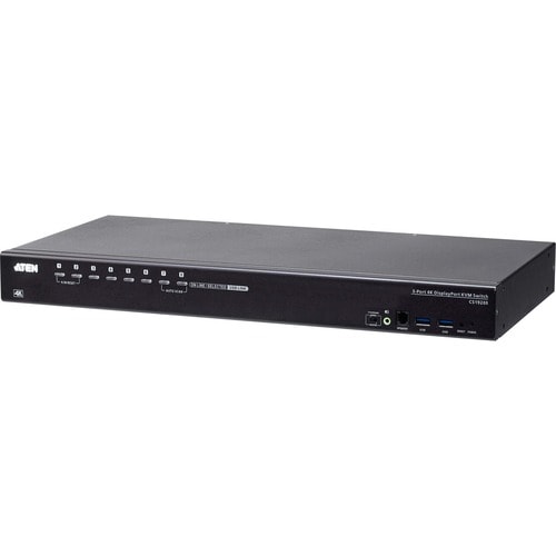 ATEN CS19208 KVM Switchbox - 8 Computer(s) - 1 Local User(s) - 4096 x 2160 - 12 x USB - 1 x HDMI - 9 x DisplayPort