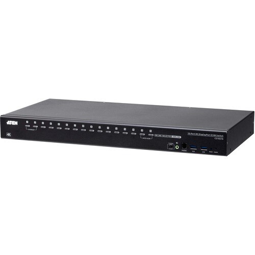 ATEN CS19216 KVM Switchbox - 16 Computer(s) - 1 Local User(s) - 4096 x 2160 - 20 x USB - 1 x HDMI - 17 x DisplayPort - Rac
